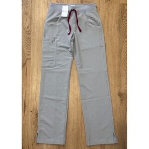 FIGS W Kade Cargo Scrub Pants Women's XXS Light Grey Technical Collection NWT